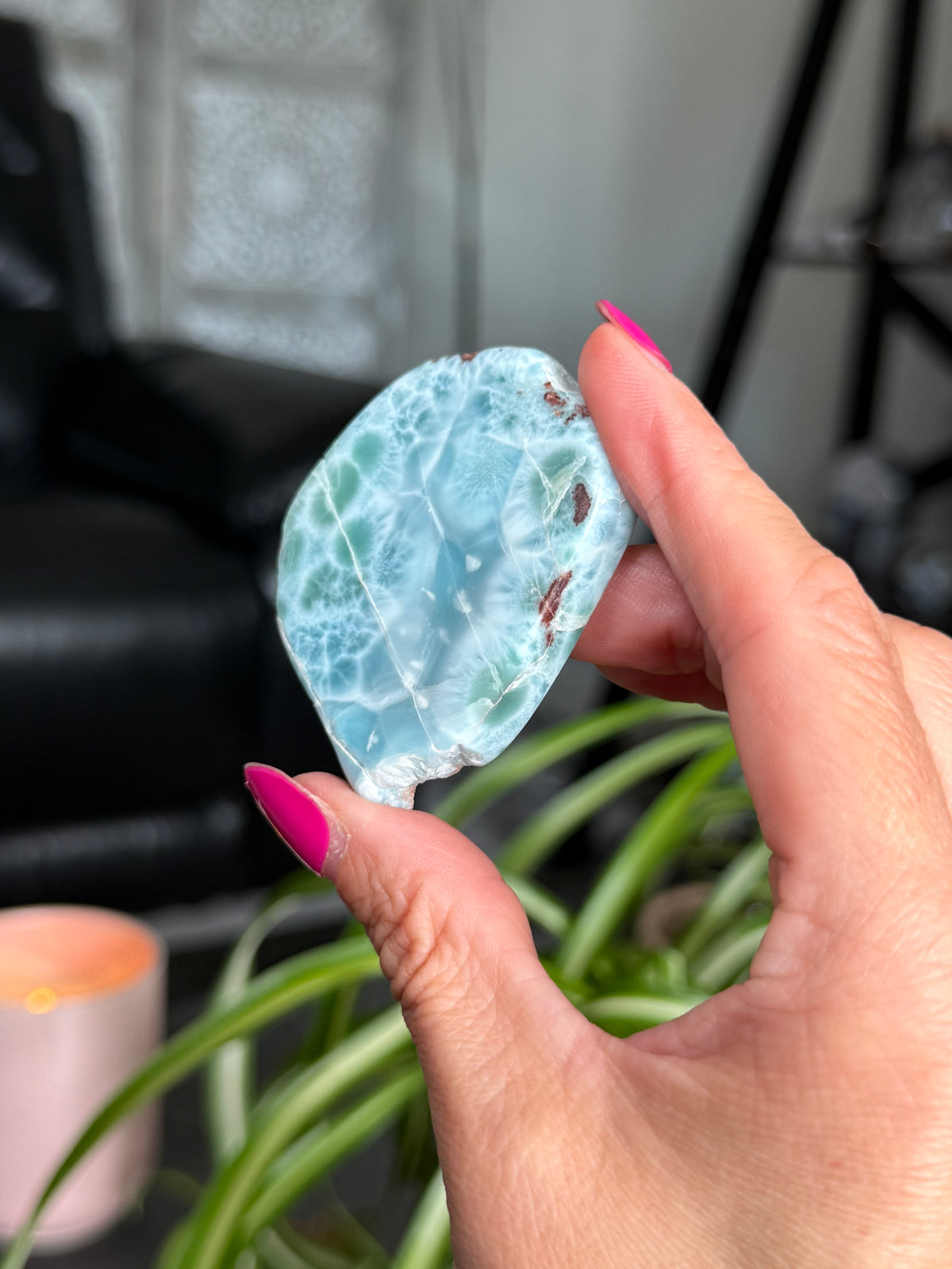 Larimar Polished Slice