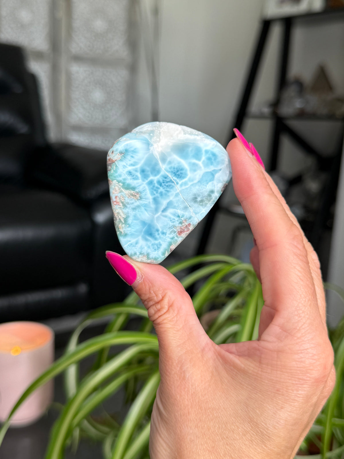 Larimar Polished Slice