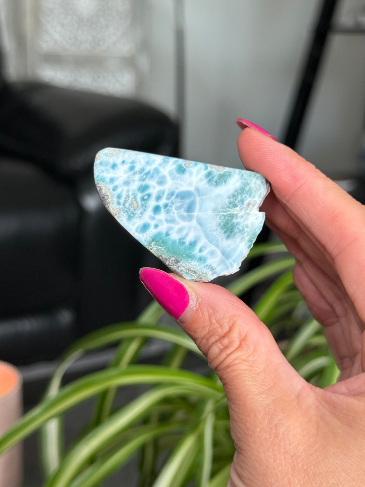 Larimar Polished Slice