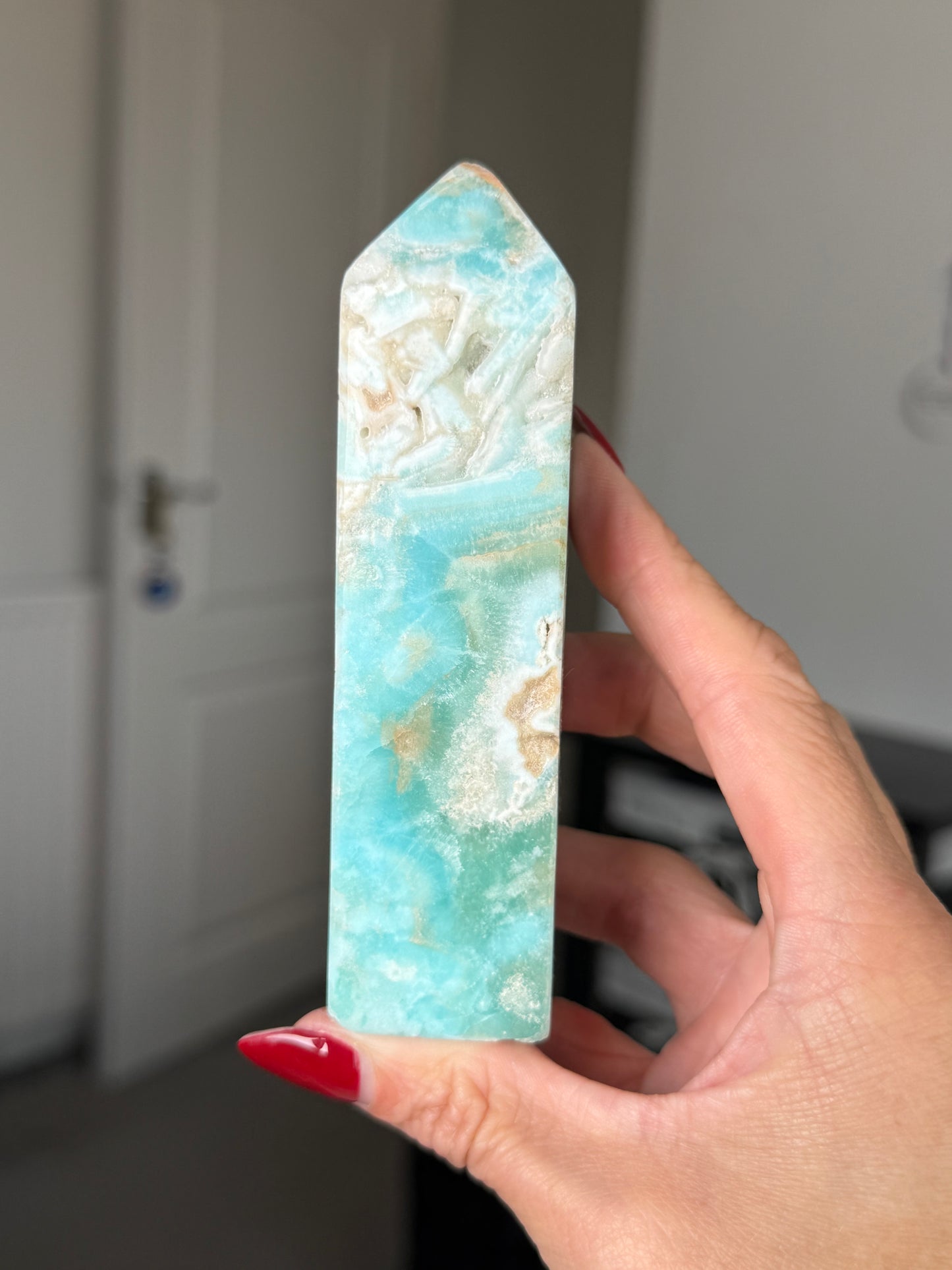 Blue Aragonite Tower