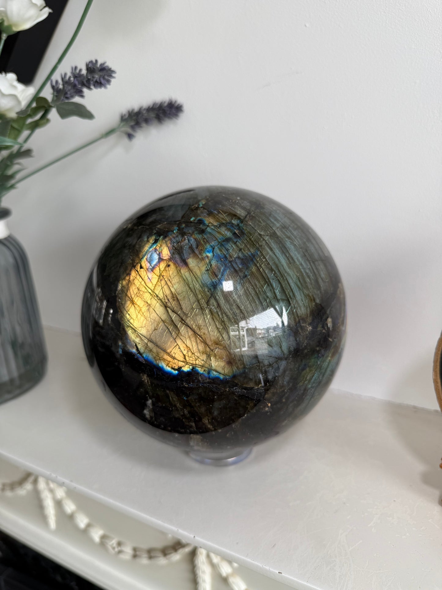 XL Labradorite Sphere - 5.1KG