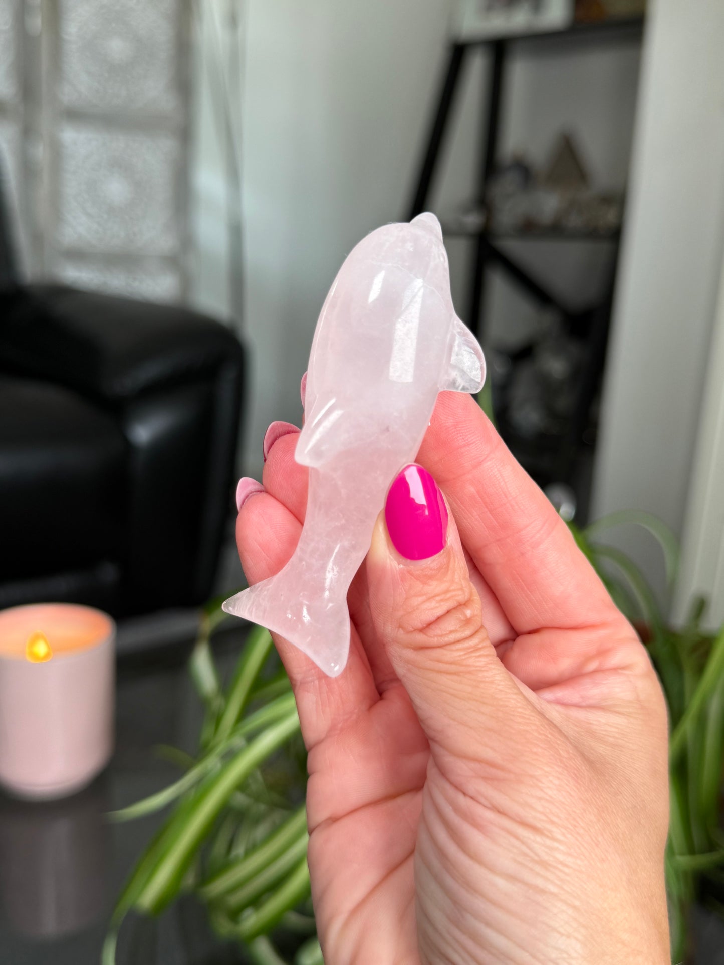 Rose Quartz Dolphin