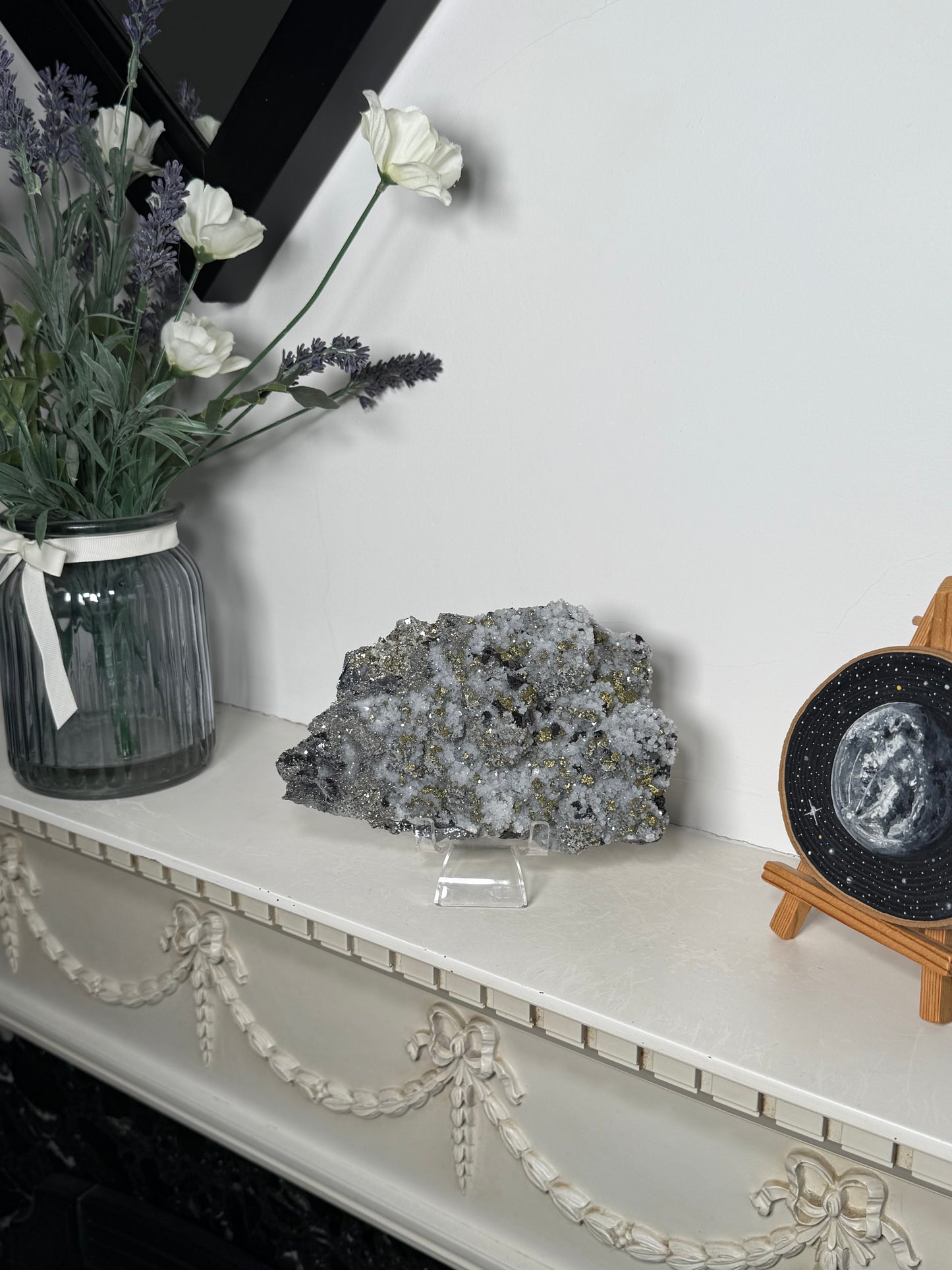 Bulgarian Sphalerite, Quartz & Chalcopyrite With Stand