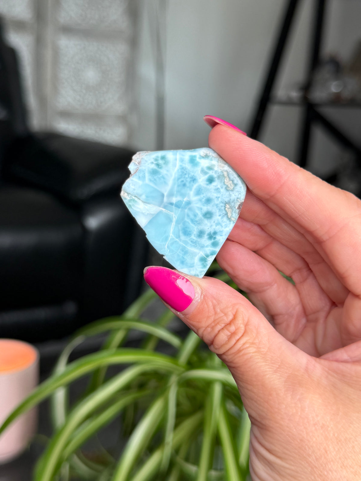 Larimar Polished Slice