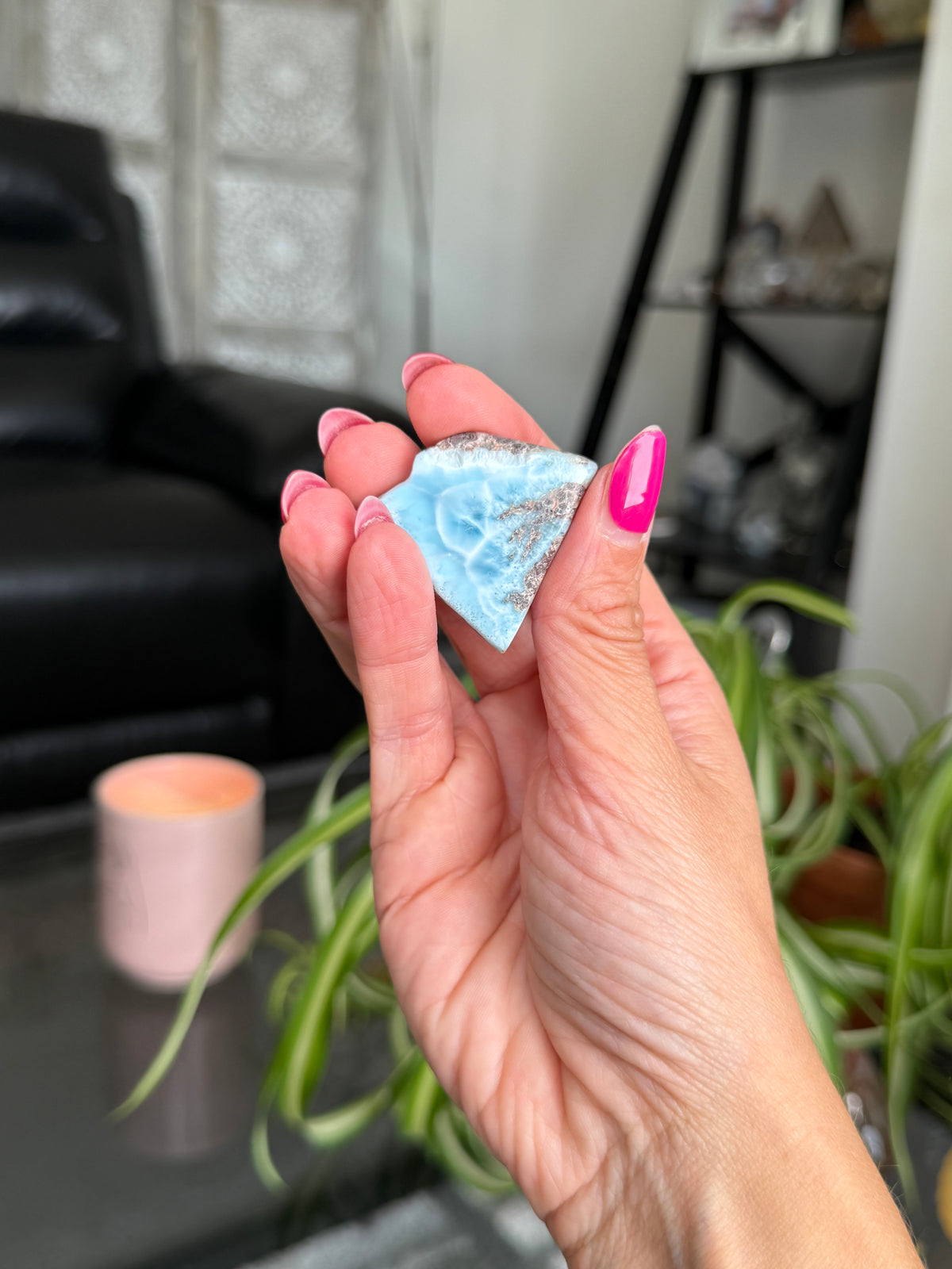 Larimar Polished Slice