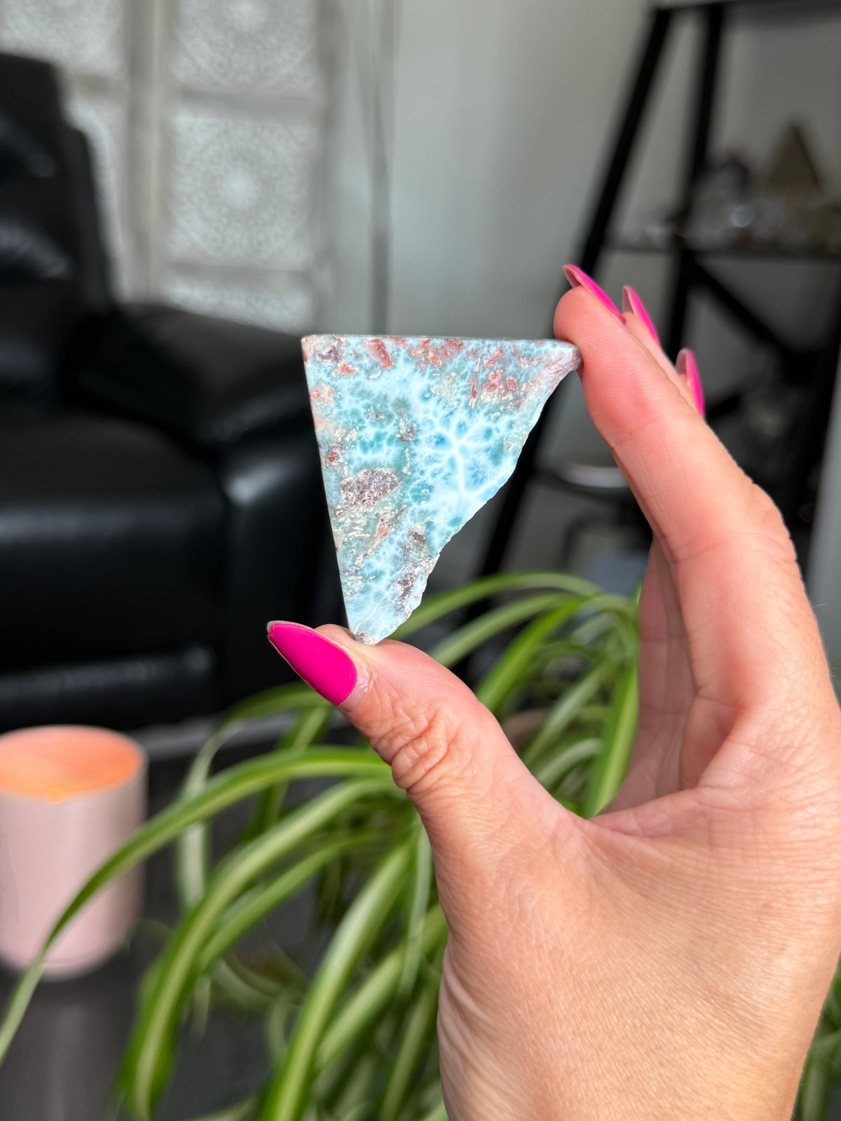 Larimar Polished Slice