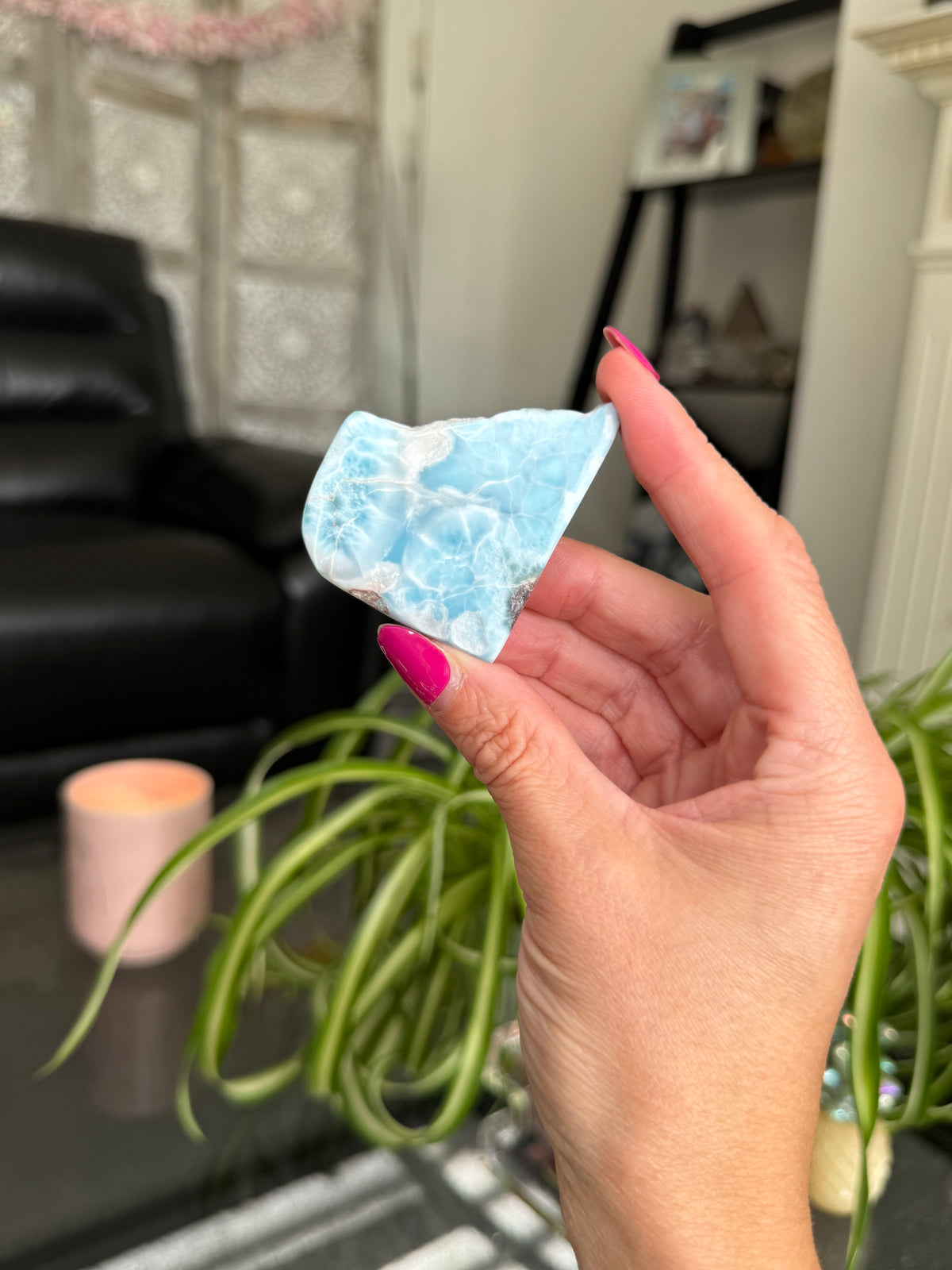 Larimar Polished Slice