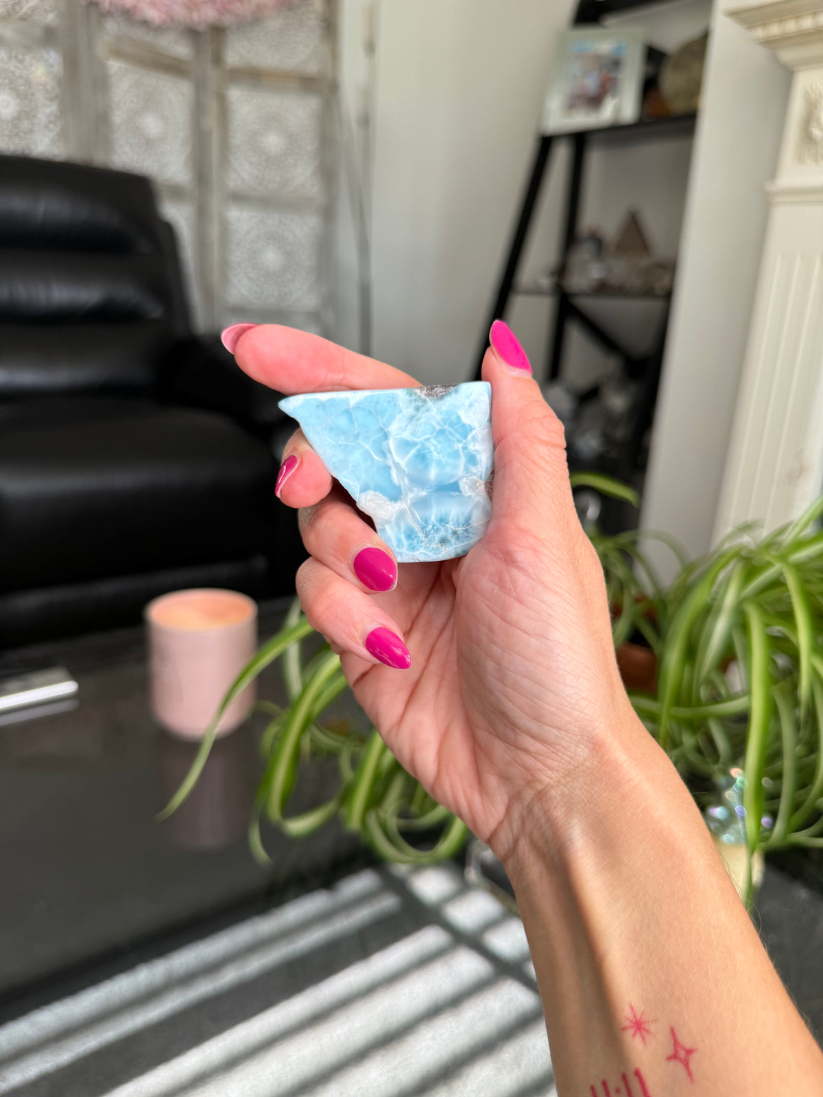 Larimar Polished Slice