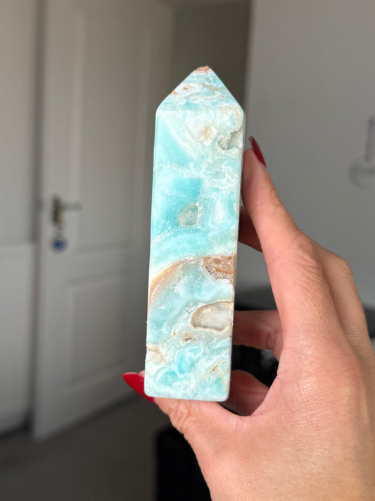 Blue Aragonite Tower