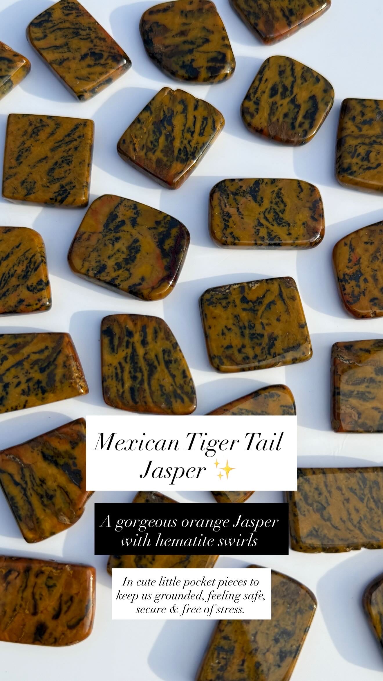 Mexican Tiger Tail Jasper Slices