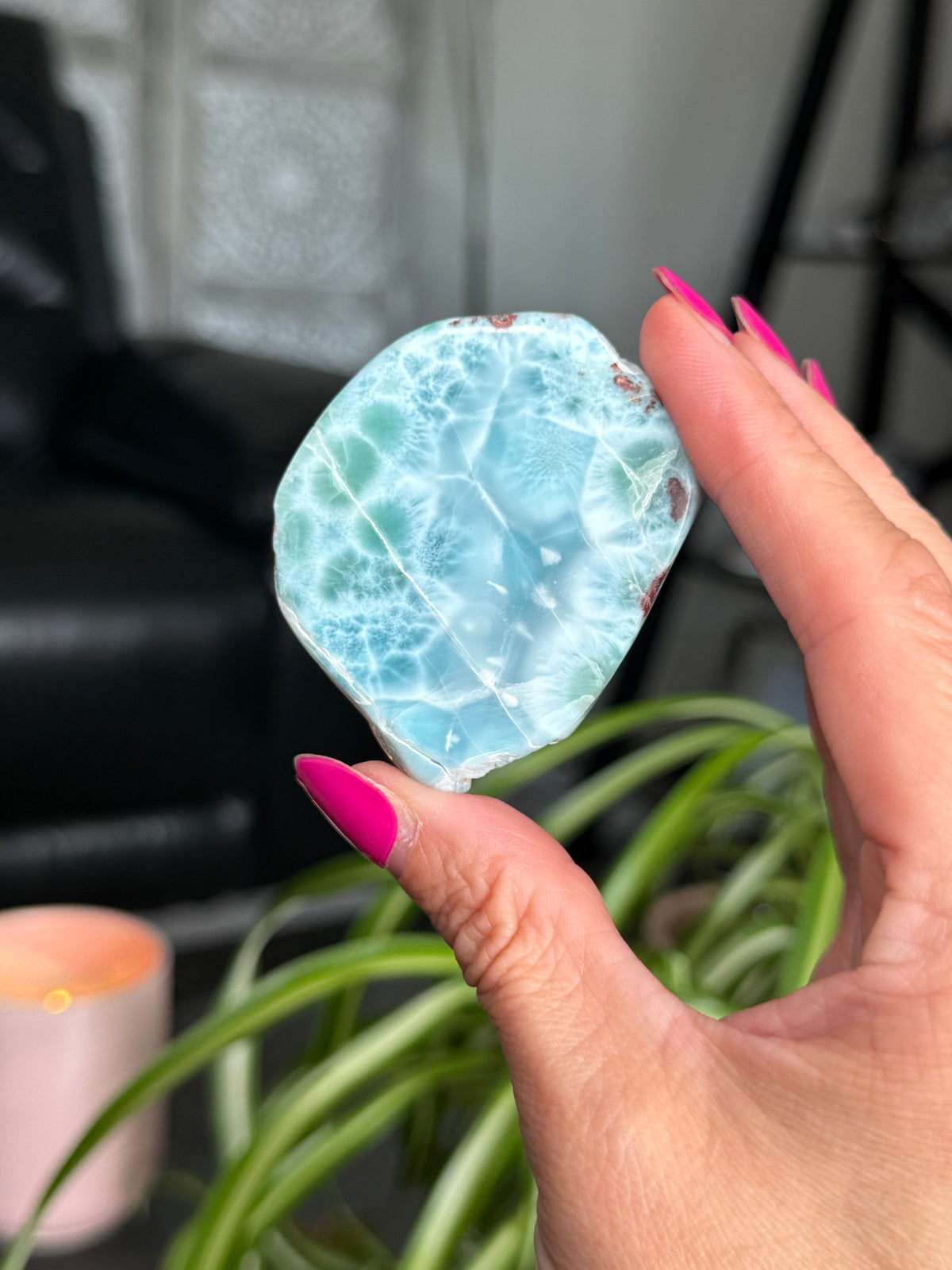 Larimar Polished Slice