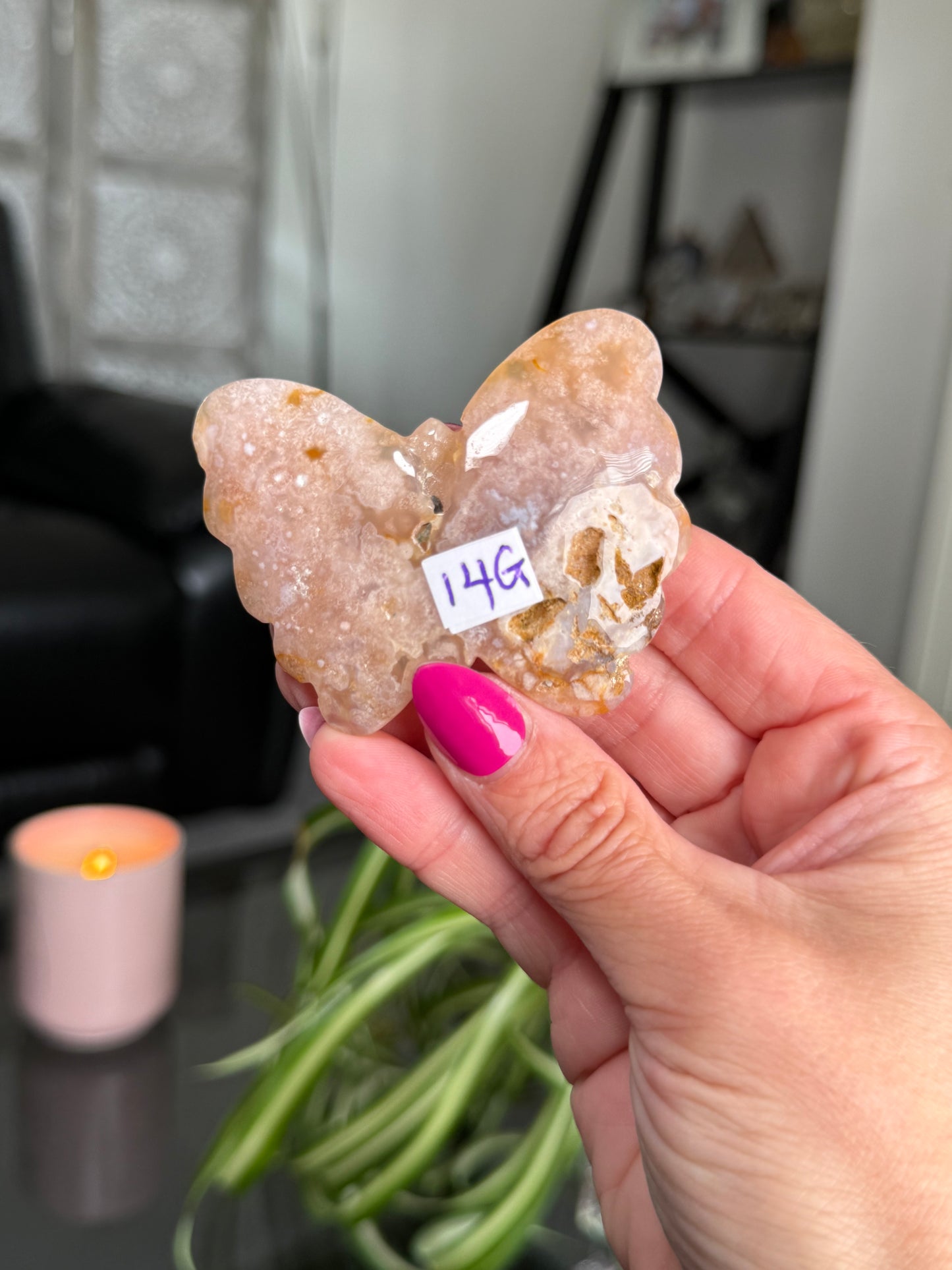 Flower Agate Butterfly