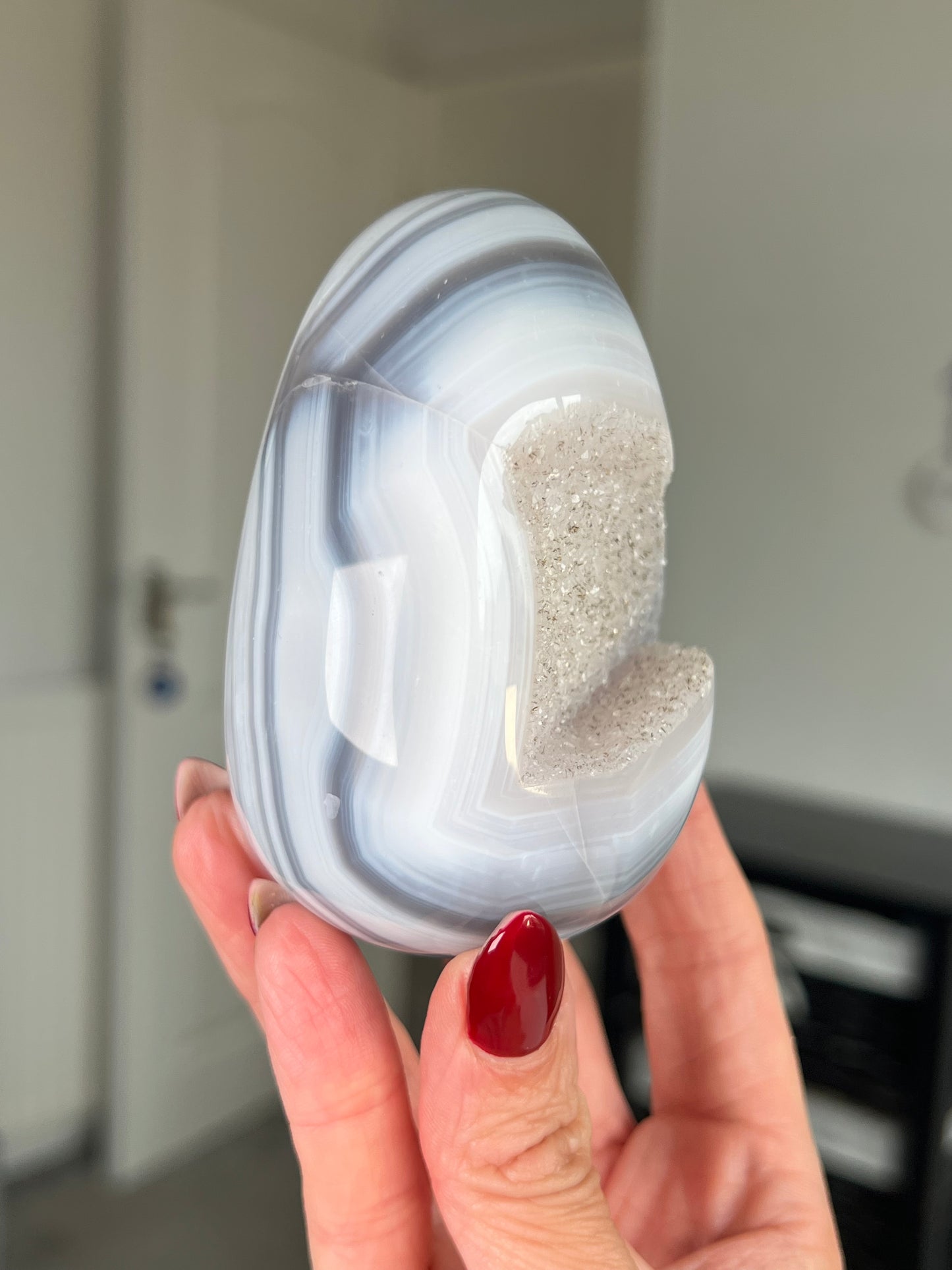 Agate Egg With Stand