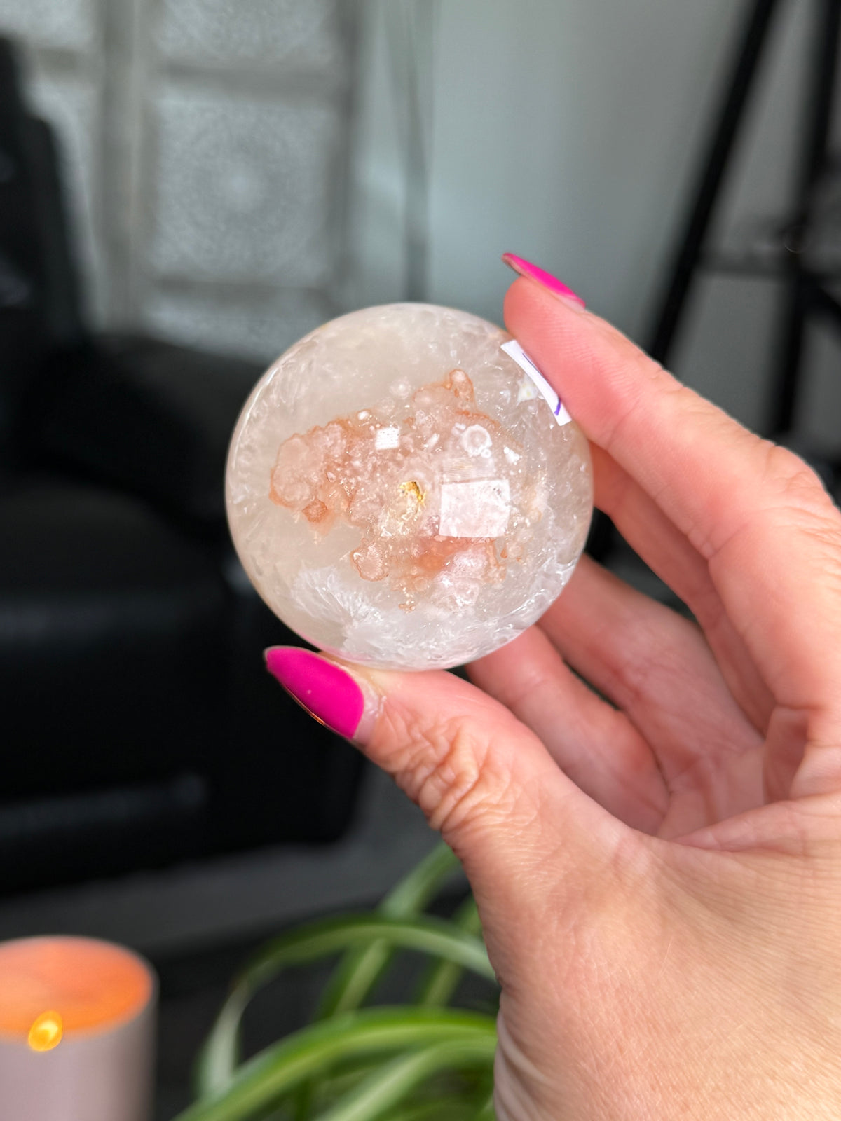 Flower Agate Sphere