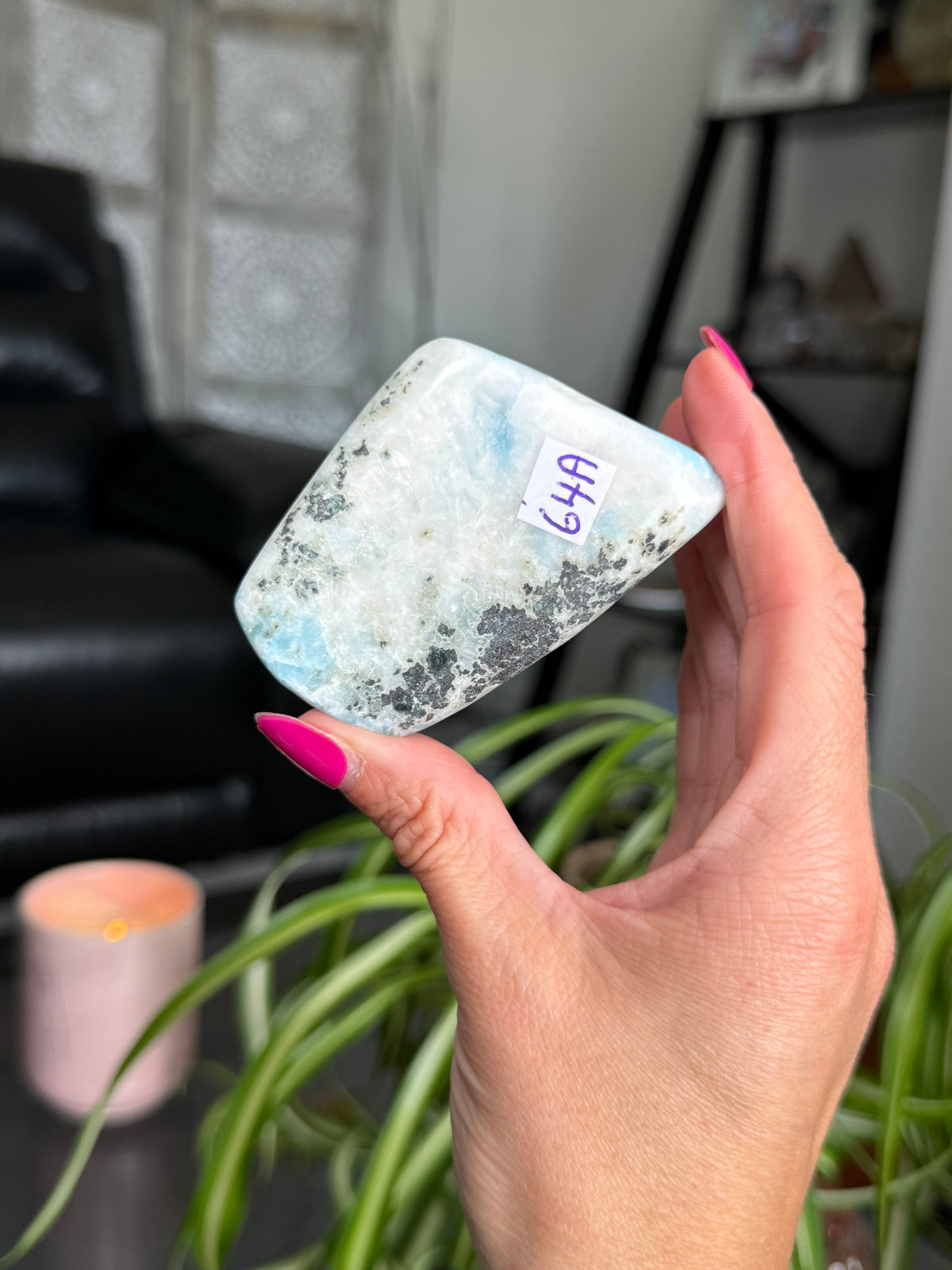 Larimar Polished Slice