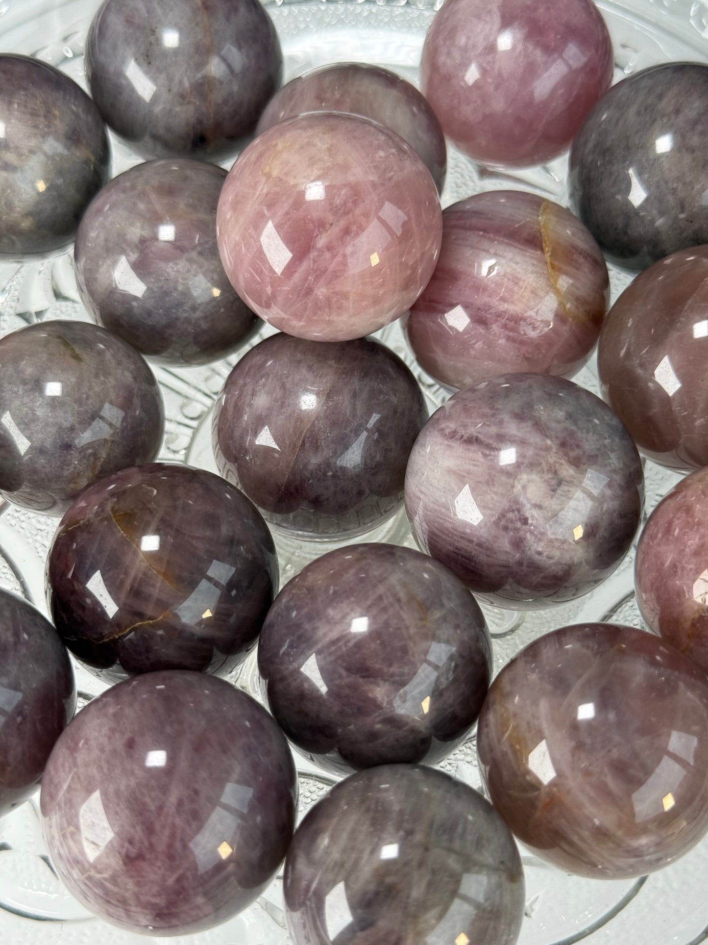Lavender Rose Quartz Mini Sphere