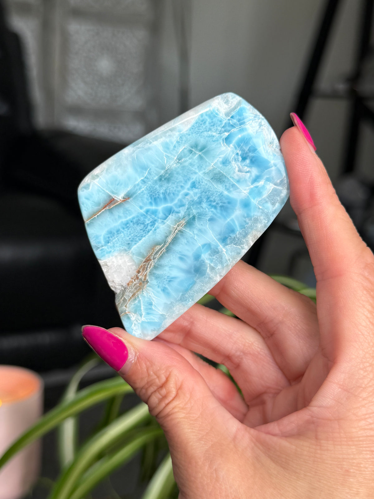 Larimar Polished Slice