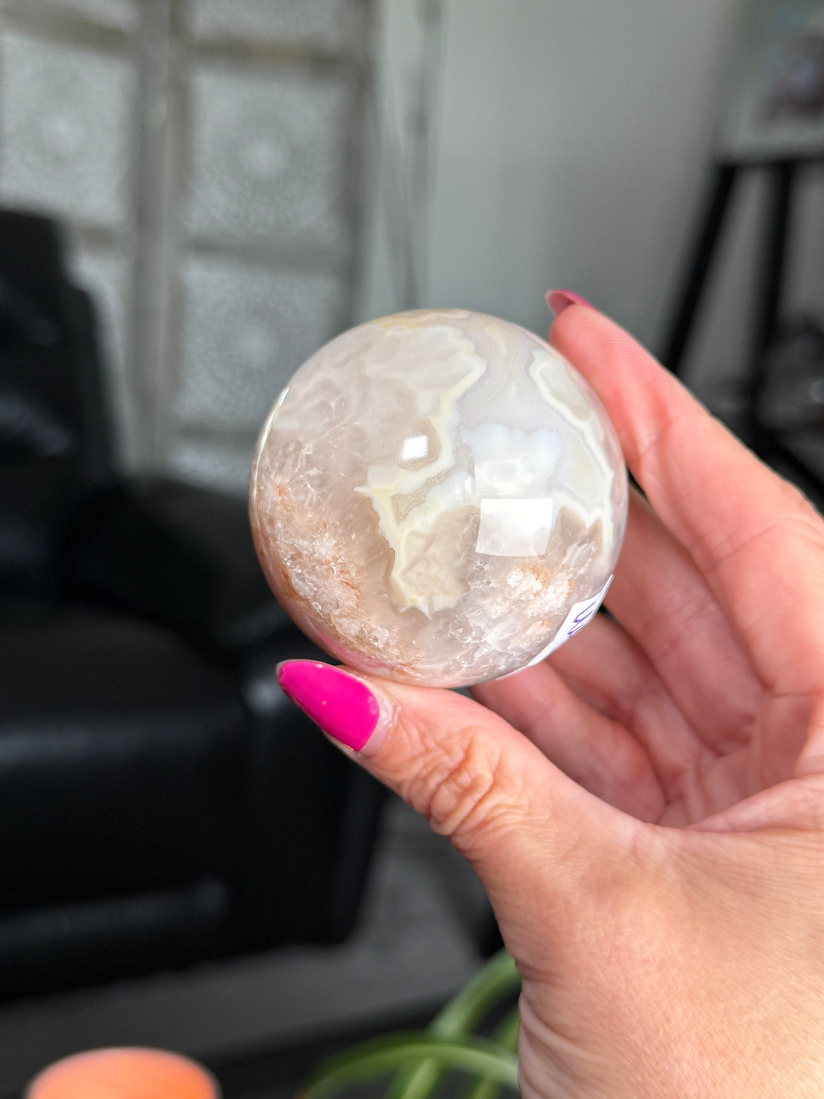 Flower Agate Sphere