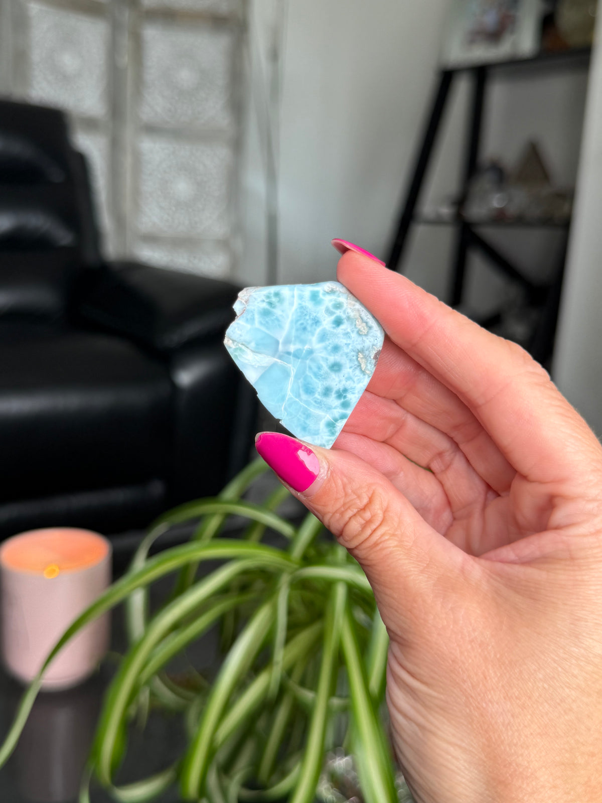 Larimar Polished Slice