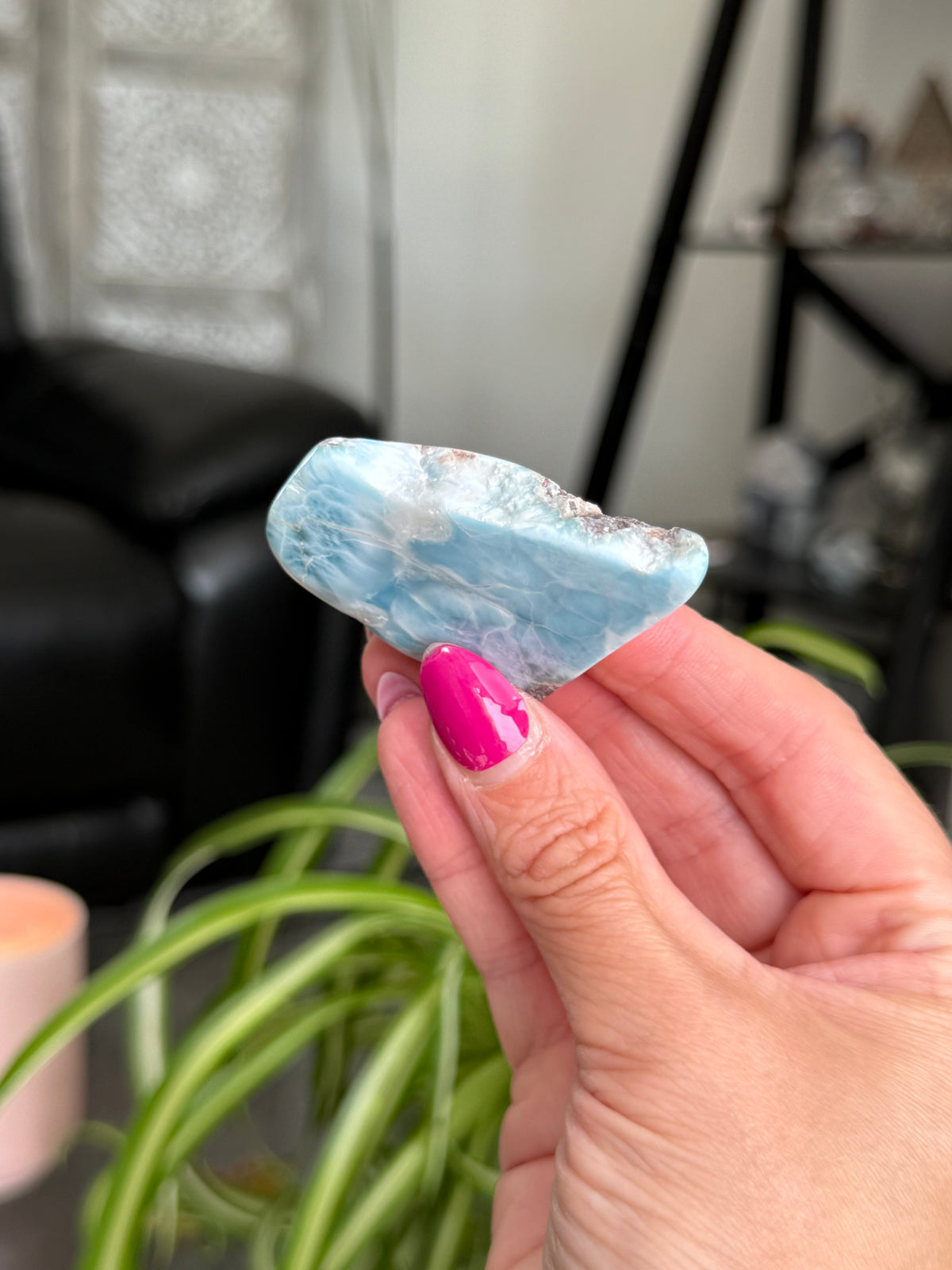Larimar Polished Slice