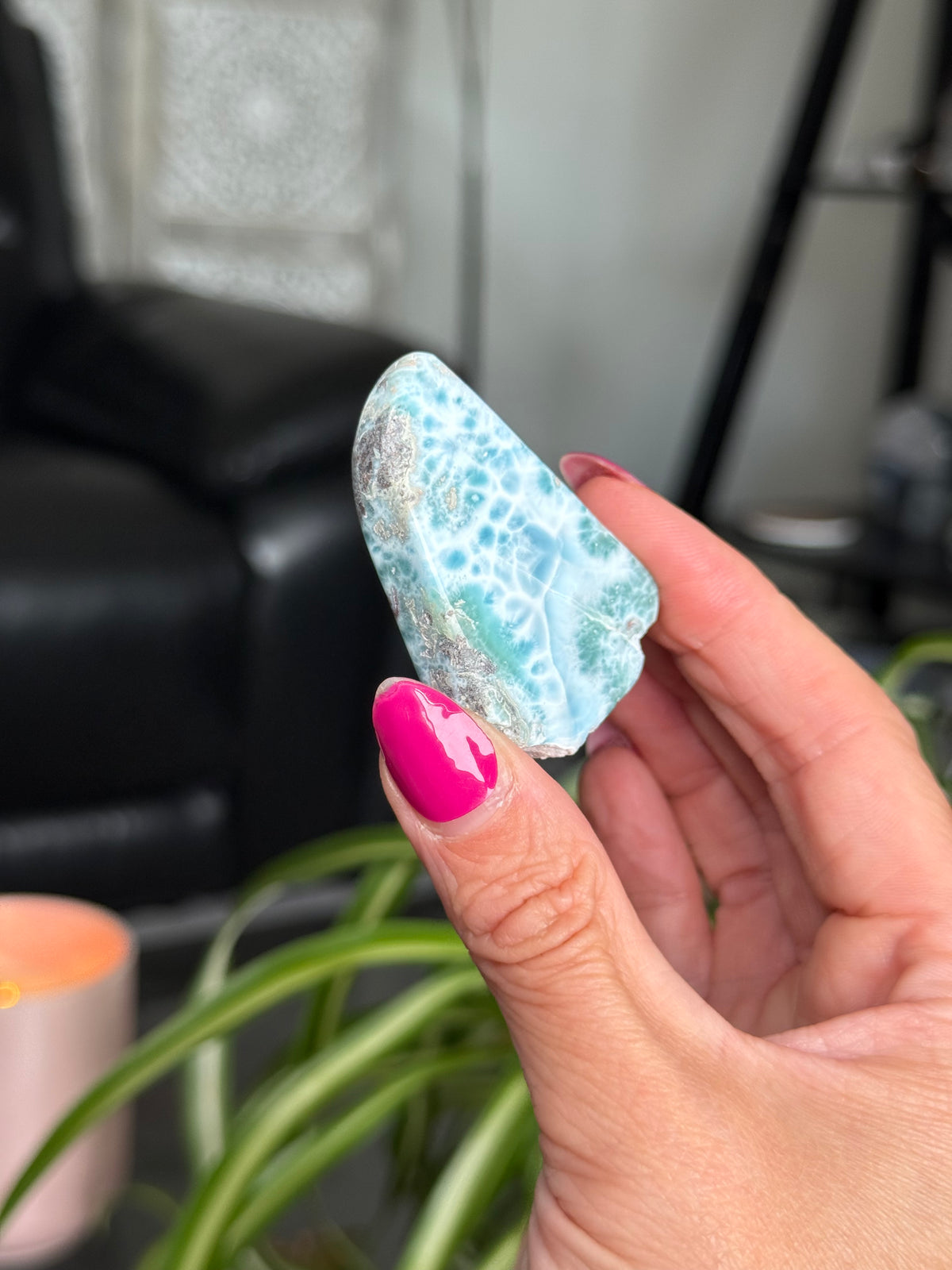 Larimar Polished Slice