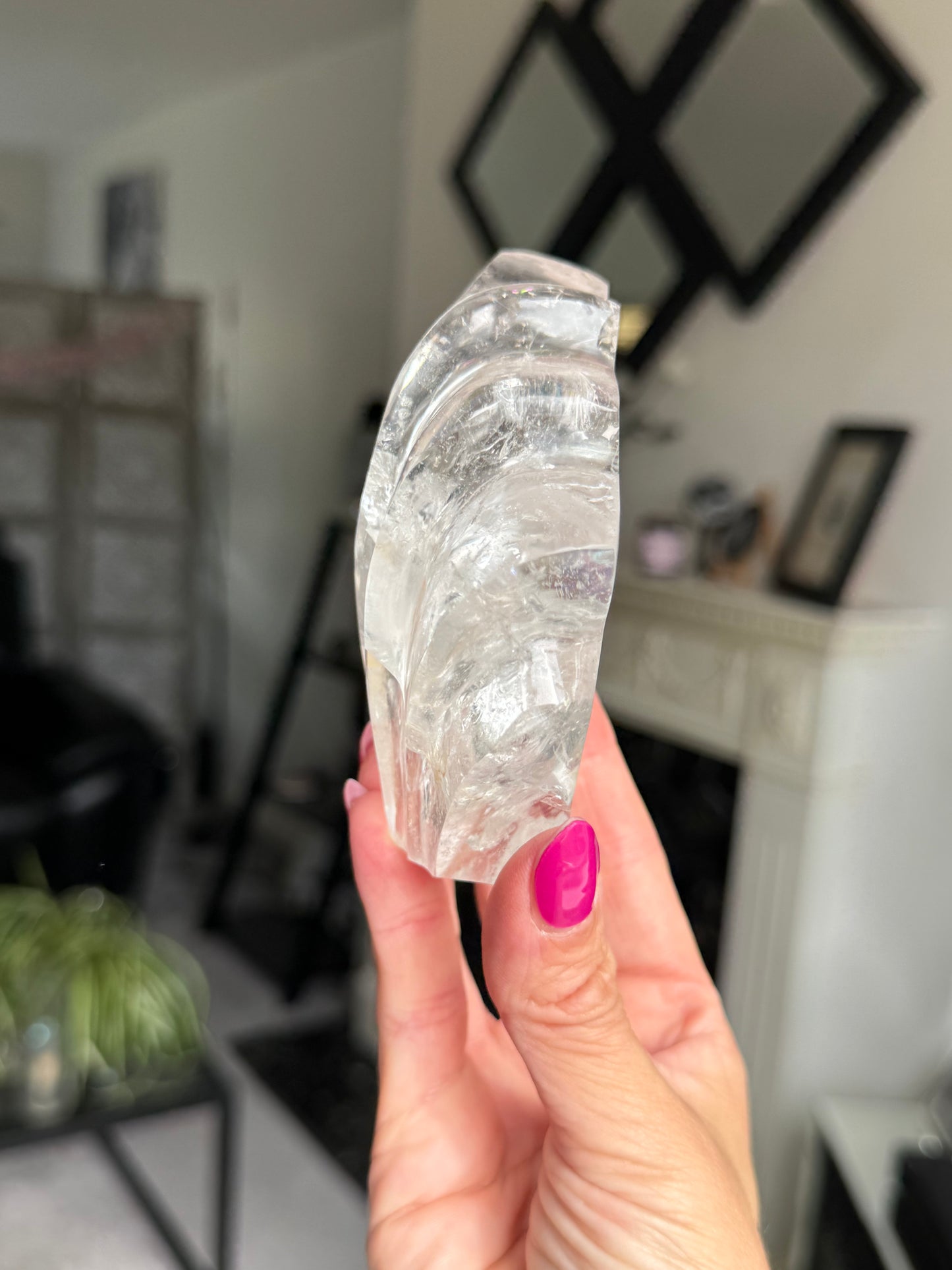 Master Carved Clear Quartz Wave