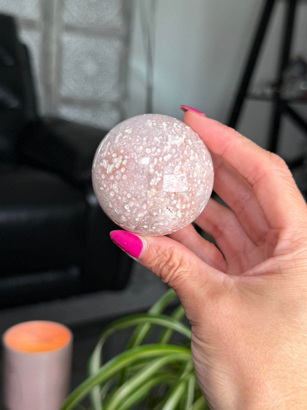 Flower Agate Sphere