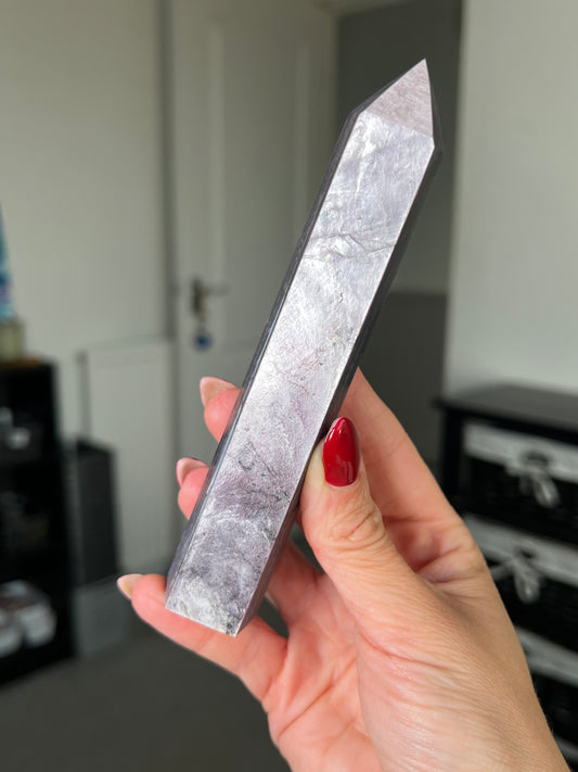 Gem Lepidolite Tower - Imperfect