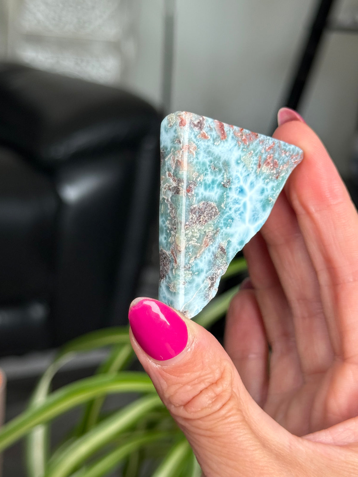 Larimar Polished Slice