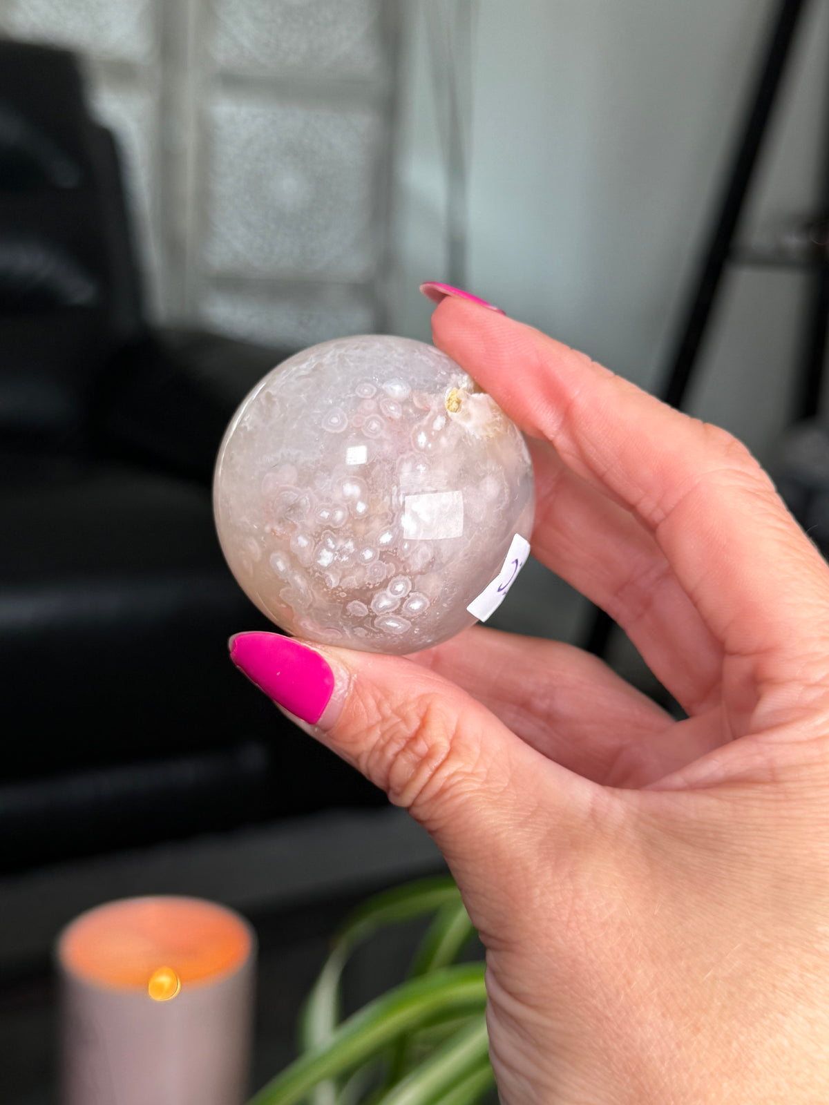 Flower Agate Sphere