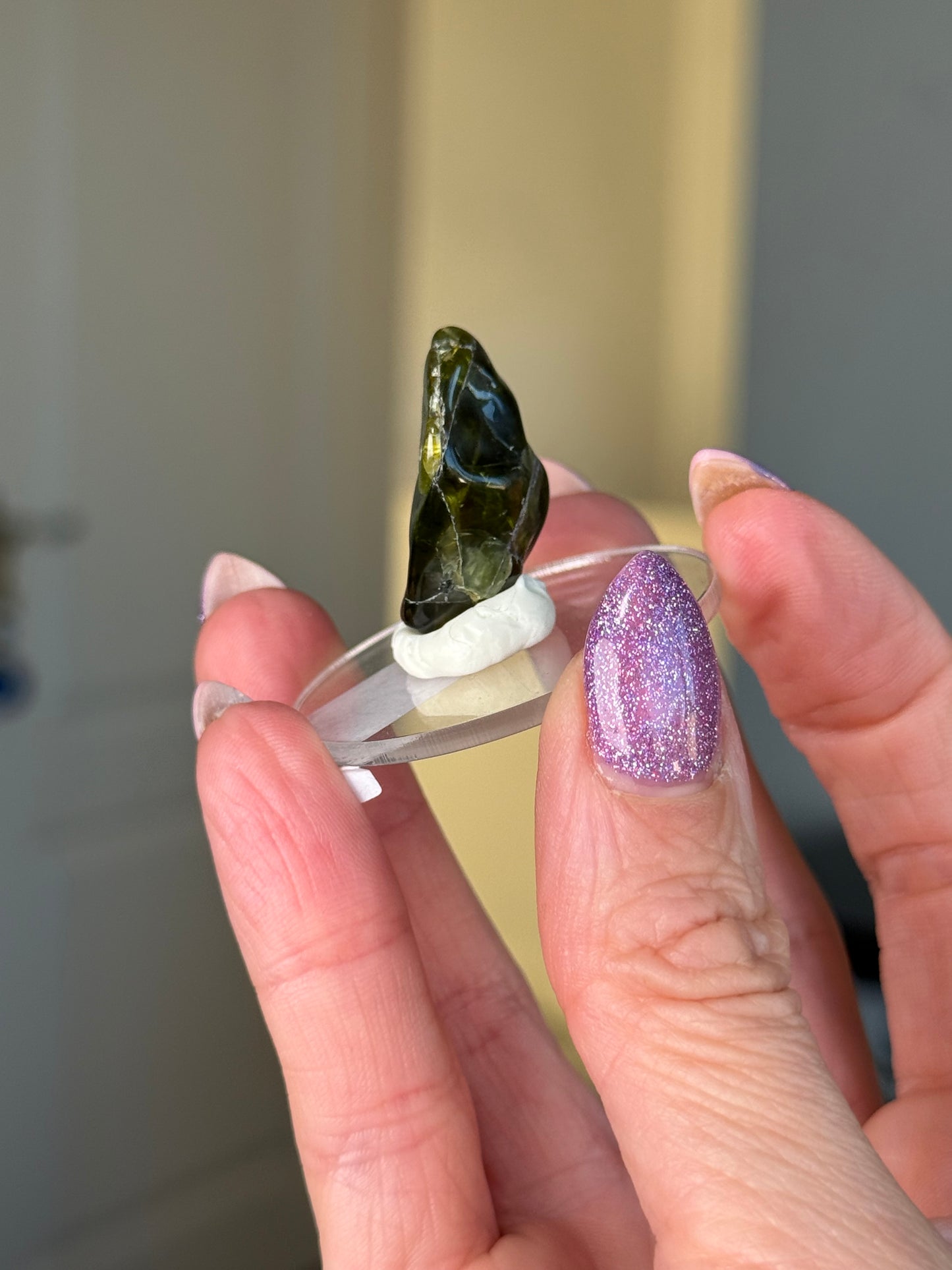 Peridot Tumble On Stand