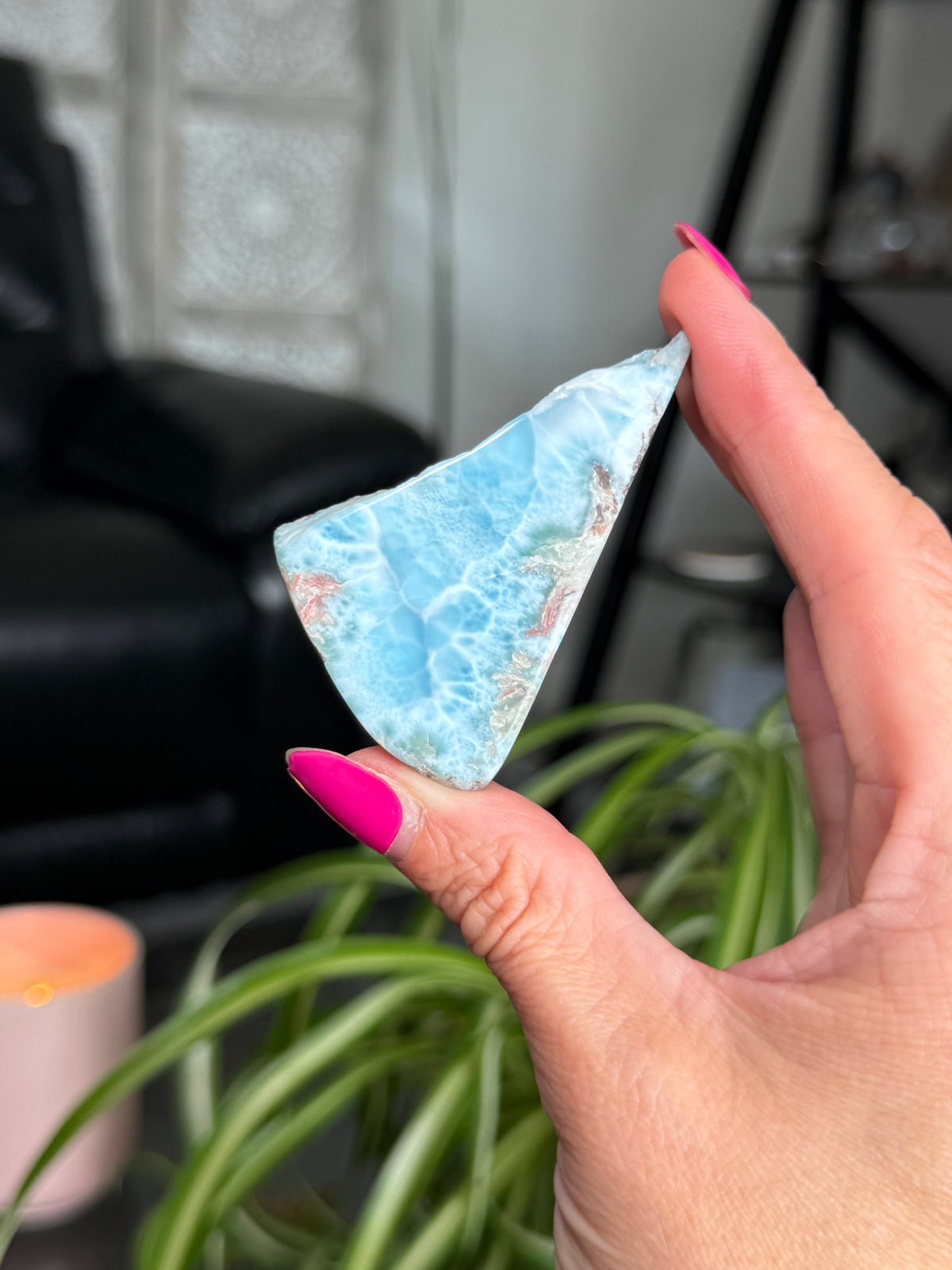 Larimar Polished Slice