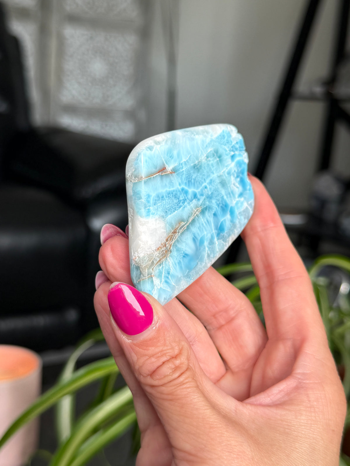 Larimar Polished Slice