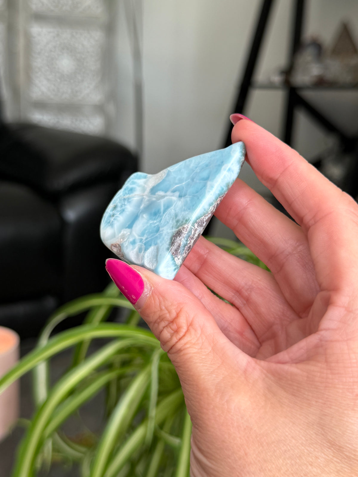 Larimar Polished Slice