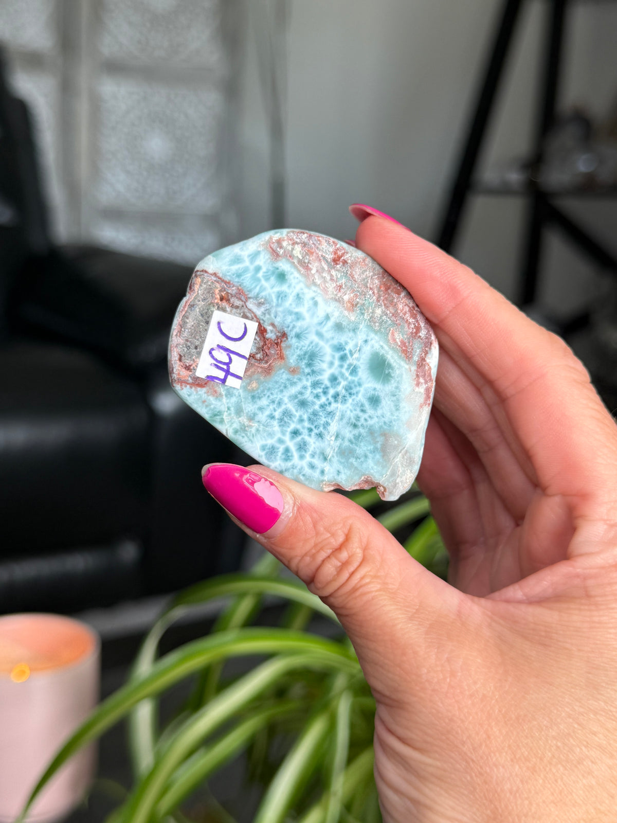 Larimar Polished Slice