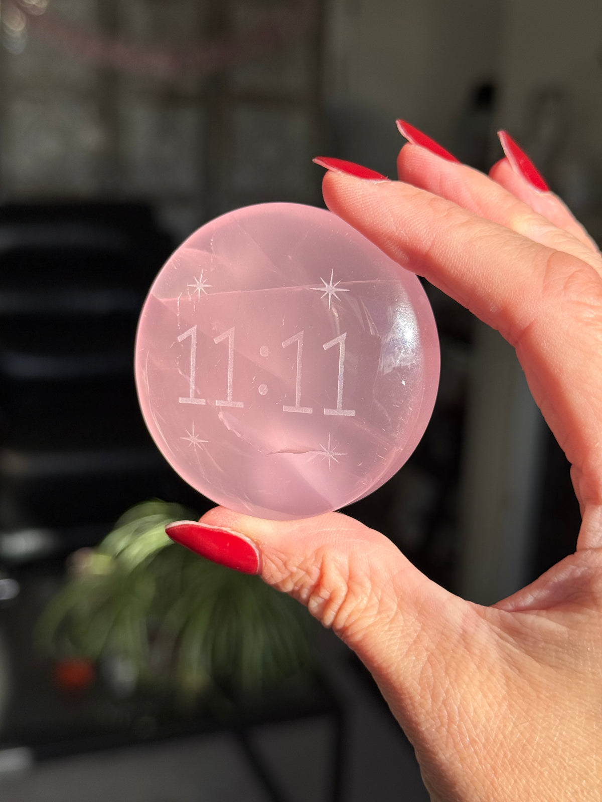 11:11 Rose Quartz Totem