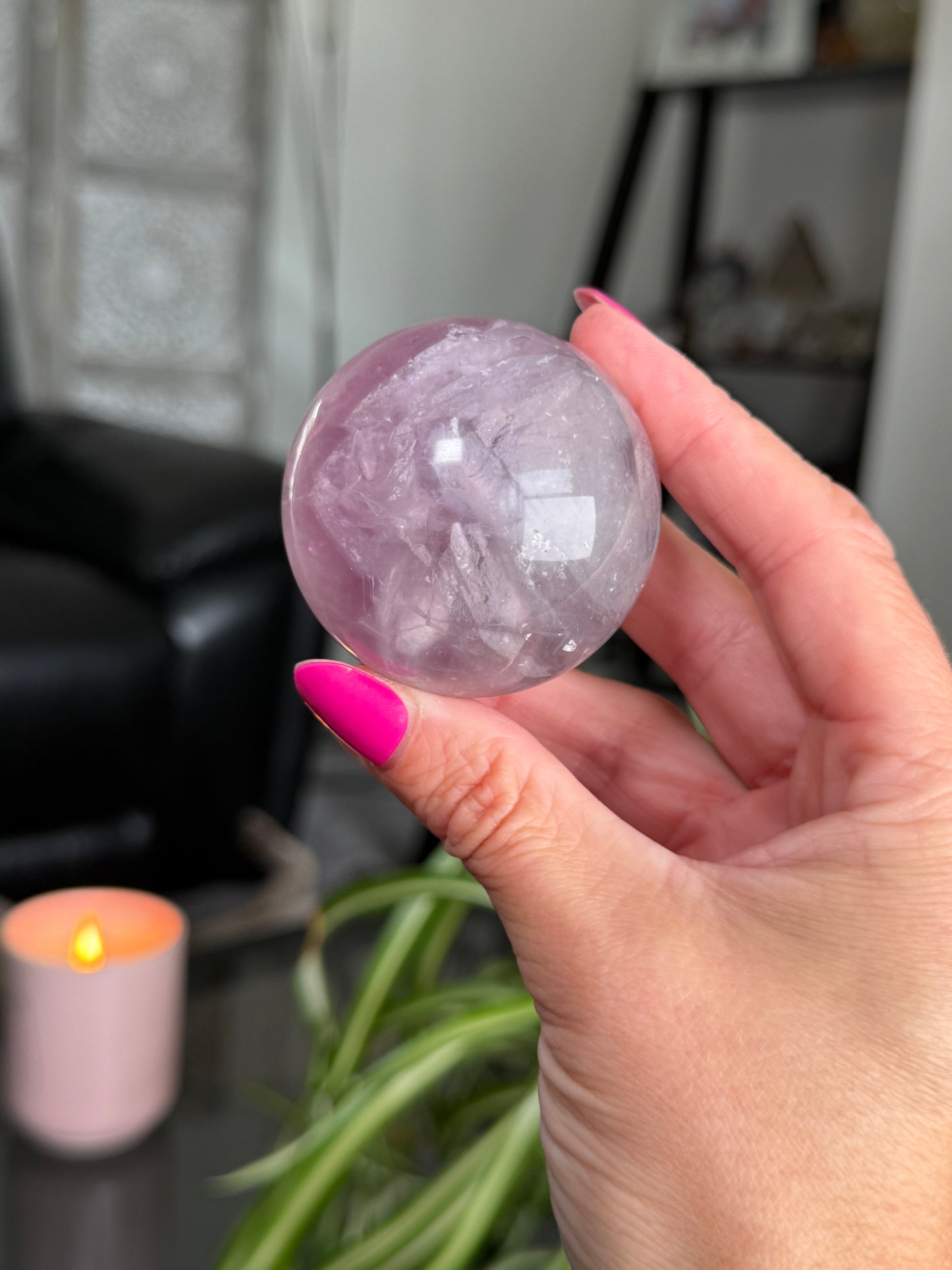 Purple & Green Fluorite Sphere