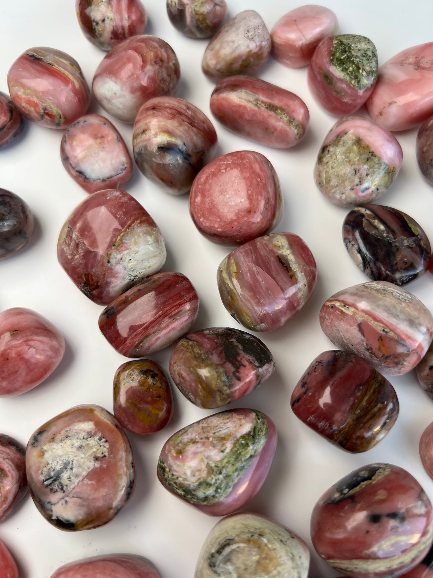 Peruvian Strawberry Pink Opal Tumbles