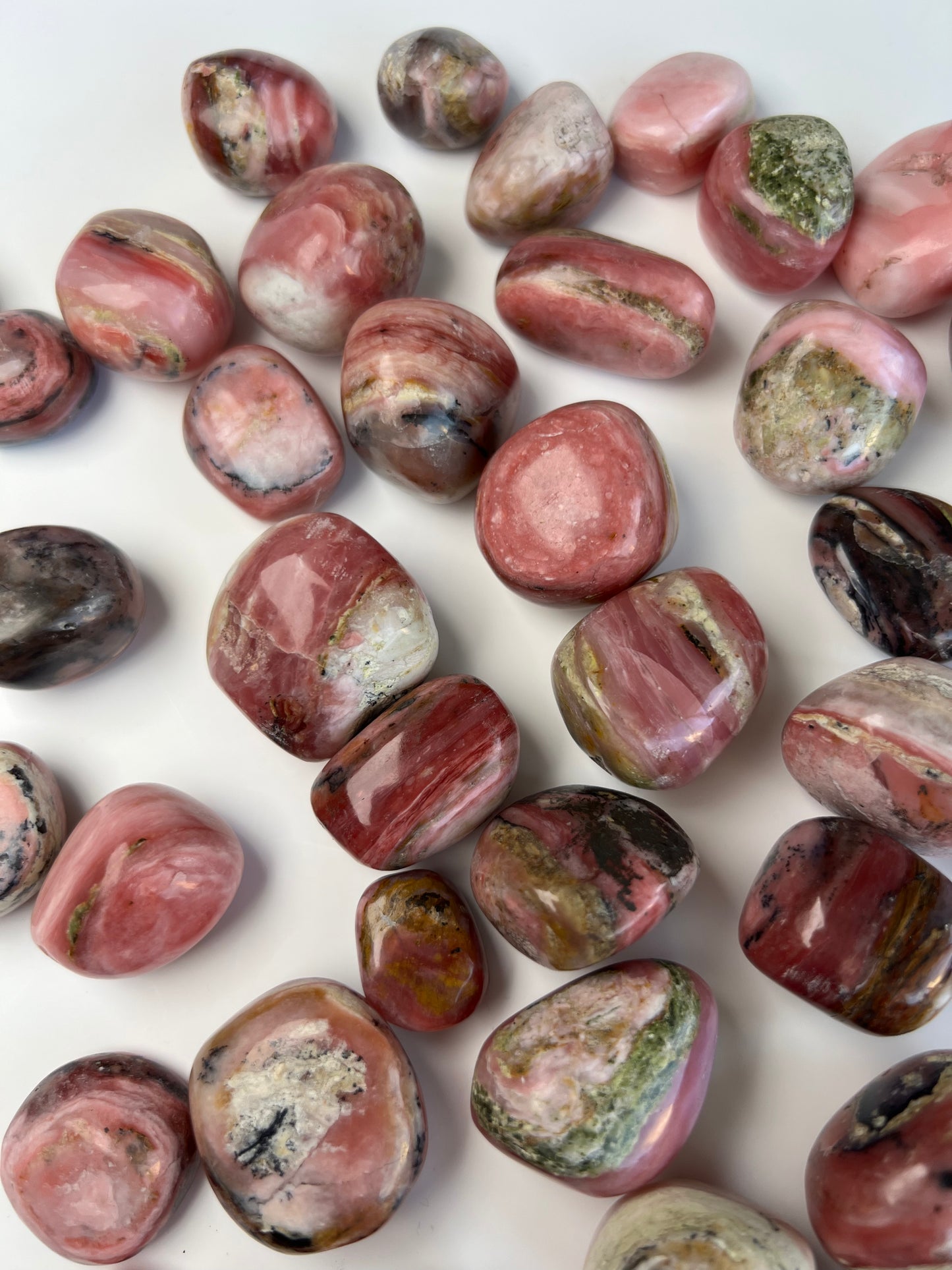 Peruvian Strawberry Pink Opal Tumbles