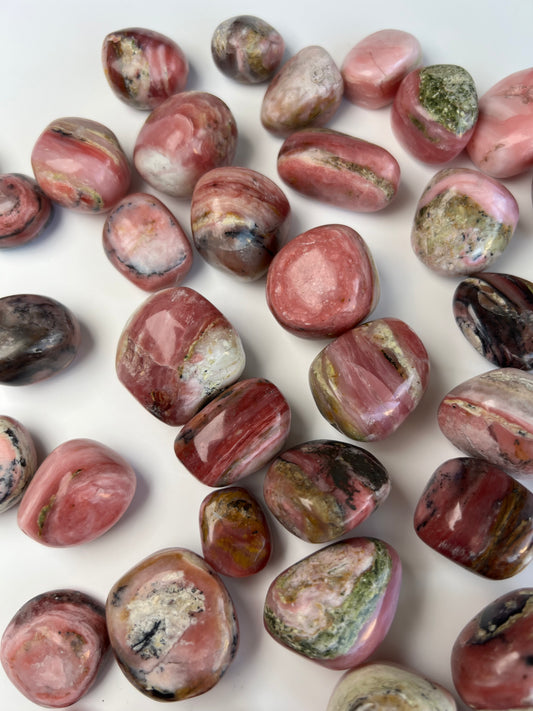 Peruvian Strawberry Pink Opal Tumbles