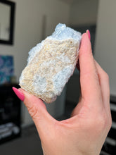Load image into Gallery viewer, Celestite Cluster With Stand
