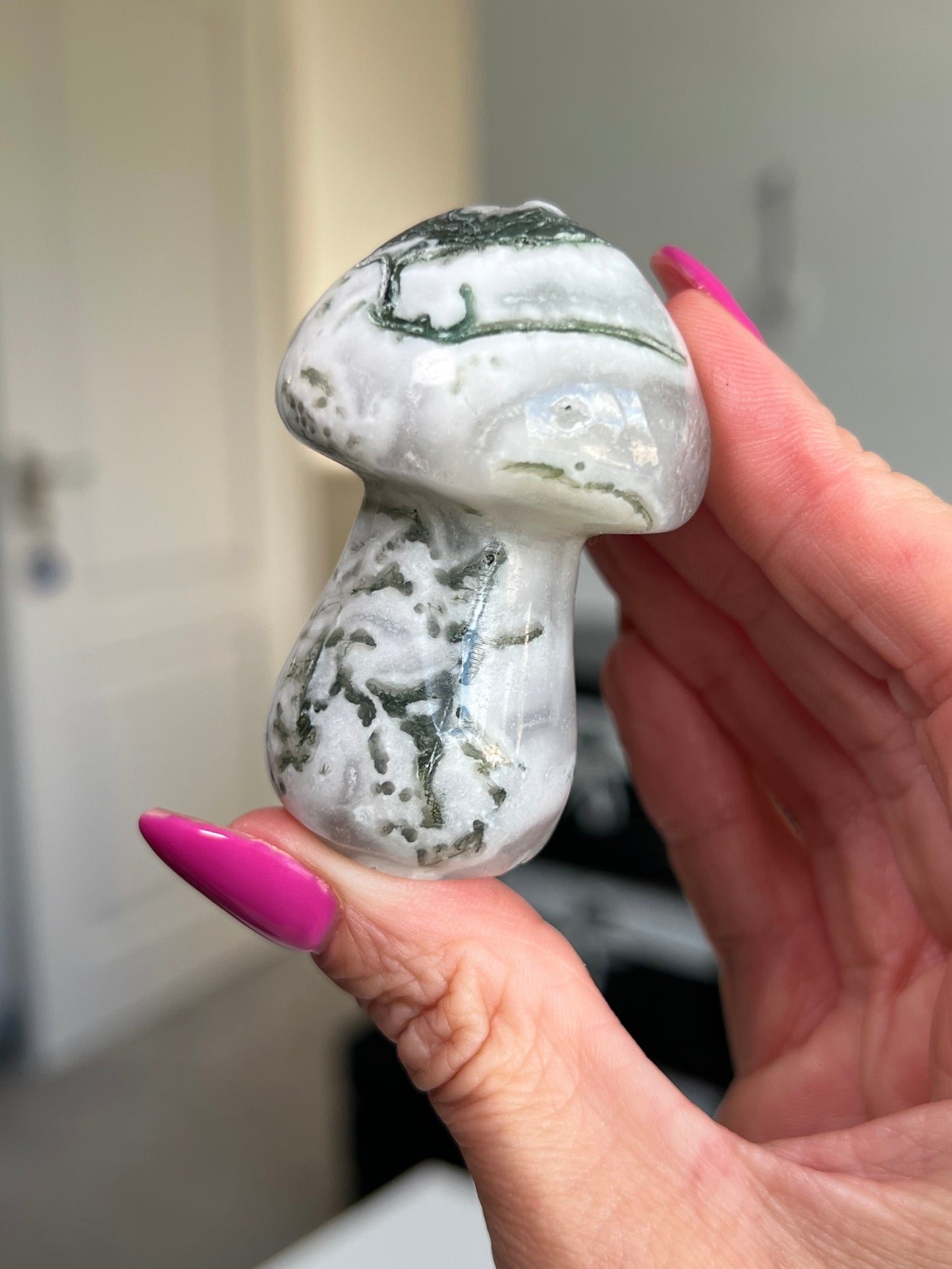 Moss Agate Mushrooms