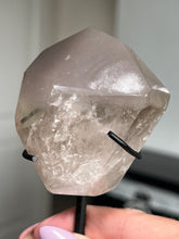 Load image into Gallery viewer, Smokey Quartz Pink Lithium Freeform On Stand With Rutile!
