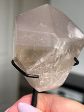 Load image into Gallery viewer, Smokey Quartz Pink Lithium Freeform On Stand With Rutile!
