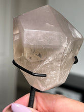 Load image into Gallery viewer, Smokey Quartz Pink Lithium Freeform On Stand With Rutile!
