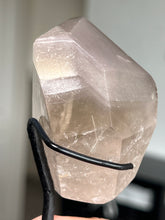 Load image into Gallery viewer, Smokey Quartz Pink Lithium Freeform On Stand With Rutile!
