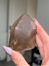 Load image into Gallery viewer, Smokey Quartz Pink Lithium Tower
