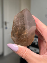 Load image into Gallery viewer, Smokey Quartz Pink Lithium Tower
