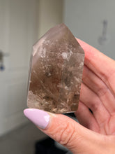 Load image into Gallery viewer, Smokey Quartz Pink Lithium Tower
