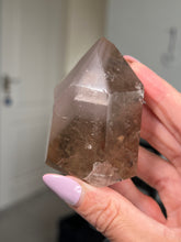 Load image into Gallery viewer, Smokey Quartz Pink Lithium Tower
